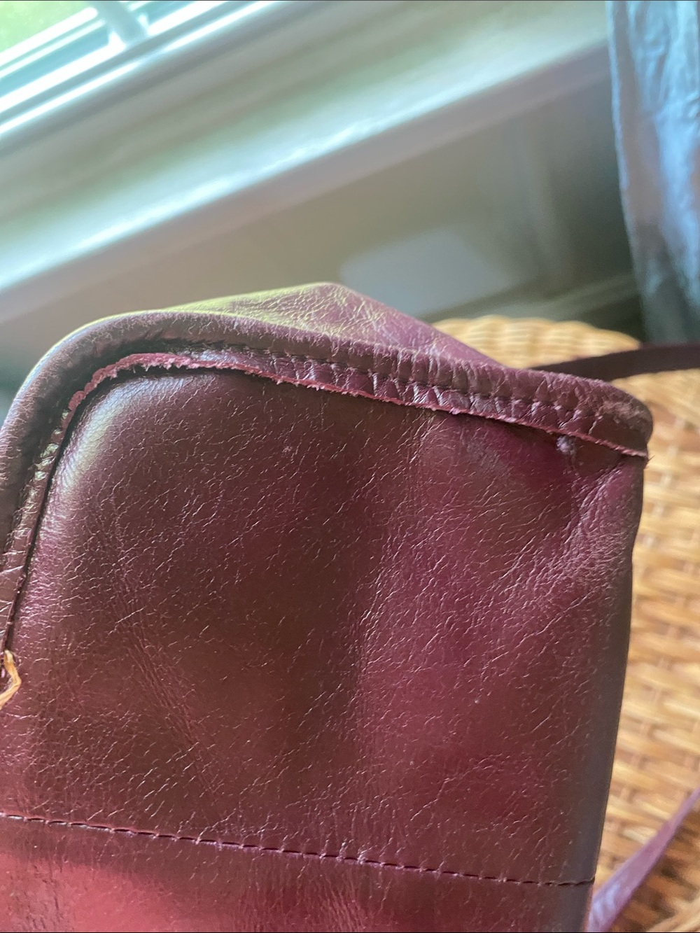 HOBO Plum Leather Crossbody Bag with Gold Hardware - Picture 4 of 7